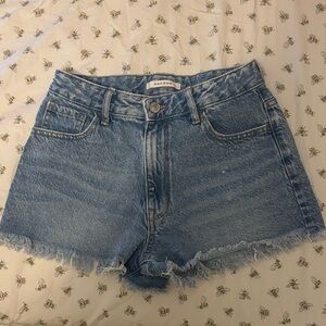 PacSun Light Blue Frayed Jean Shorts